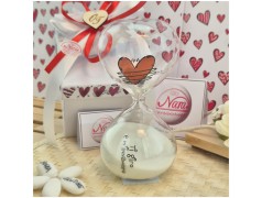 Bomboniera Solidale Cuorematto Clessidra Ti giro e mi innamoro