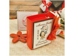 Bomboniera Laurea Criminologia Scatolina Libro con Cane Detective