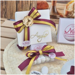 Bomboniera Comunione e Cresima Cornice Portafoto Media 9x9 "Piccolo Mago" con Frase