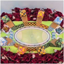 Bomboniere Harry potter su Campo da Quidditch vista aerea