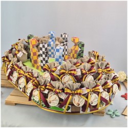 Bomboniere Harry potter Portachiavi con boccino su Campo da Quidditch