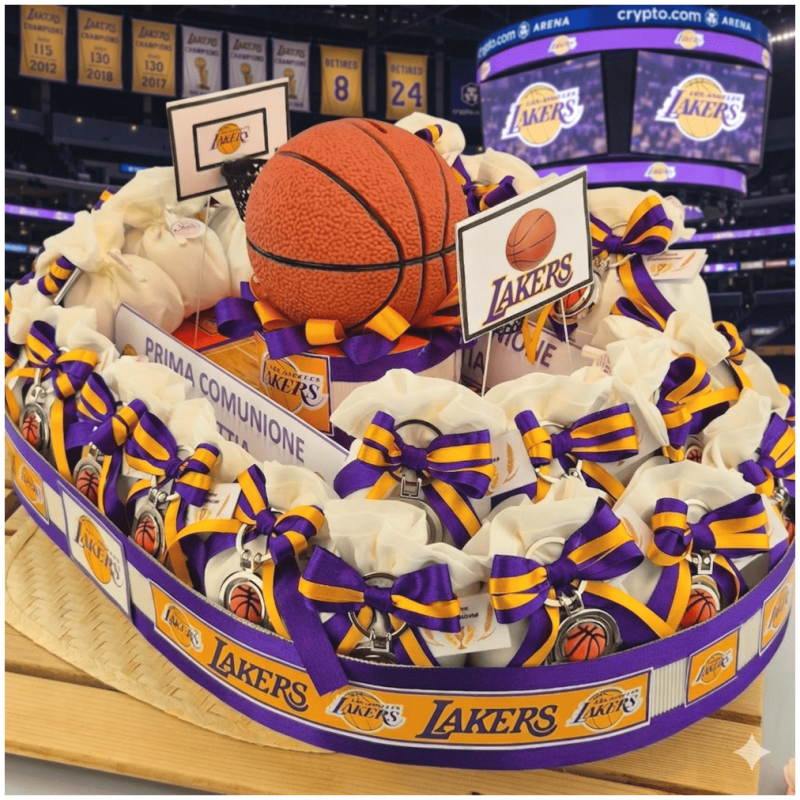 Bomboniere Basket lakers