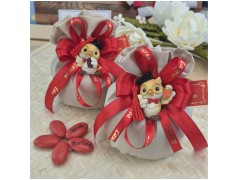 Bomboniera Laurea Sacchetto con Magnete Gufo Assortito