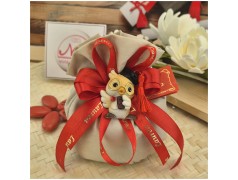 Bomboniera Laurea Sacchetto con Magnete Gufo Assortito