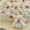 Bomboniera Basket Portachiavi con palla di gomma e vassoio