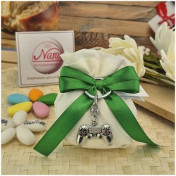 Torta Bomboniera con Portachiavi Joypad Videogame