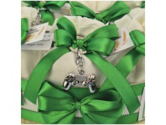 Torta Bomboniera con Portachiavi Joypad Videogame