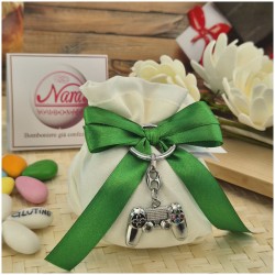 Torta Bomboniera con Portachiavi Joypad Videogame