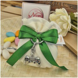 Torta Bomboniera con Portachiavi Joypad Videogame