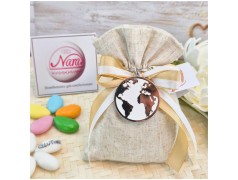 porta chiave mappamondo bomboniera