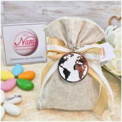 porta chiave mappamondo bomboniera