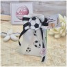BBomboniera Comunione Vassoio Scatoline Calcio Tifoso Bianconero con Pallone