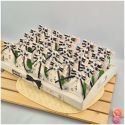 Bomboniera Comunione Vassoio Scatoline Calcio Tifoso Bianconero con Pallone