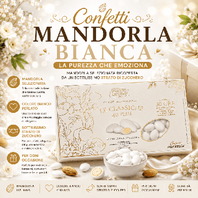 Confetti Mandorla bianca 40 plus