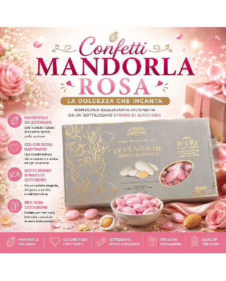 Confetti Mandorla Rosa