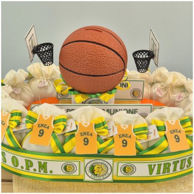 Bomboniere a tema basket magliette calamita della Virtus