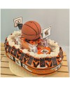 Torta Bomboniera Comunione La Tua Squadra di Basket con Maglia Personalizzata e Pallone Salvadanaio