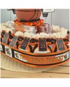 Torta Bomboniera Comunione "La Tua Squadra di Basket" con Maglia Personalizzata e Pallone Salvadanaio-Nara Bomboniere