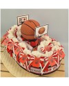 Bomboniere Etrusca Basket Biancorossa con Maglia e Pallone Salvadanaio-Nara Bomboniere