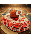 Bomboniere Etrusca Basket Biancorossa con Maglia e Pallone Salvadanaio