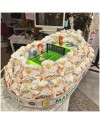 Bomboniera Tennis Wimbledon con Campo Centrale e Palline in Legno