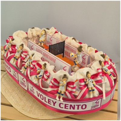 Bomboniera Comunione Bimba calamita Tema Pallavolo