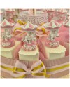 Torta Bomboniera Battesimo Cavallino Giostra dei Sogni Rosa