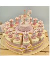 Torta Bomboniera Battesimo Cavallino Giostra dei Sogni Rosa