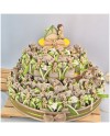 Torta Bomboniera Comunione "Piccolo Scout" Tema Bosco con Statuine e Tenda Campeggio