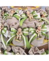 Torta Bomboniera Comunione "Piccolo Scout" Tema Bosco con Statuine e Tenda Campeggio