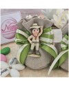 Torta Bomboniera Comunione "Piccolo Scout" Tema Bosco con Statuine e Tenda Campeggio