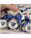 Bomboniere Giuramento Polizia di Stato Sacchetto con Portachiavi cappello da uomo in Legno