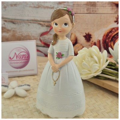 Cake topper per Prima Comunione Bambina-Nara Bomboniere