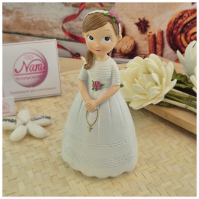 Cake topper per Prima Comunione Bambina-Nara Bomboniere
