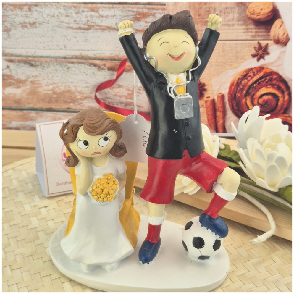 Cake topper sposo Calciatore