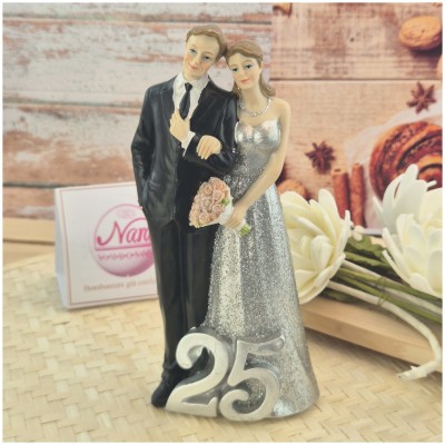 Sposini per Torta 25 anni di matrimonio