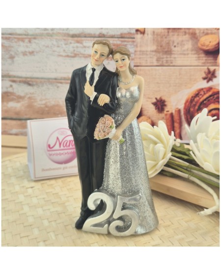 Sposini per Torta 25 anni di matrimonio