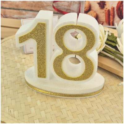 Numero 18 in polistirolo