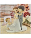Topper Cake sposi con bambina