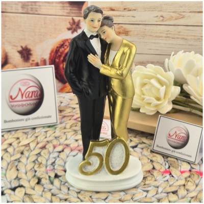 Sposini per Torta matrimonio 50 anni
