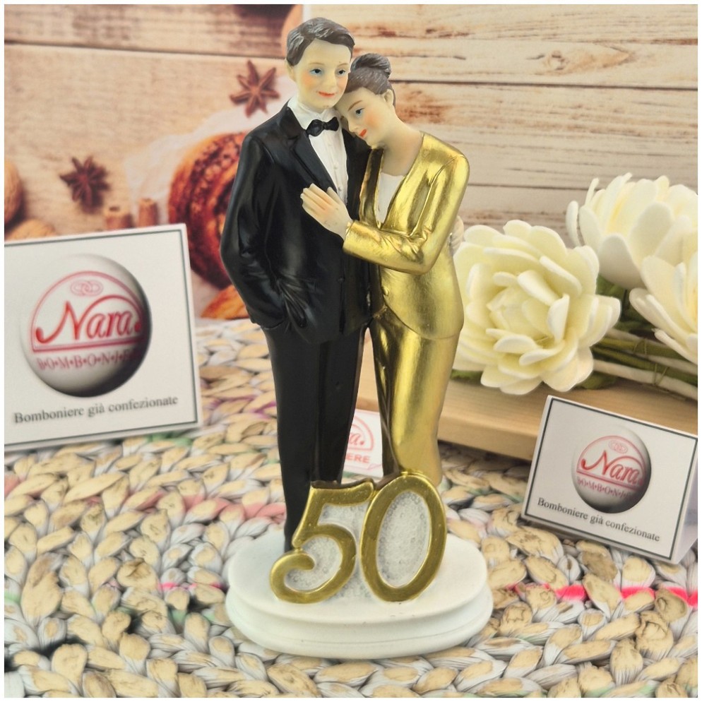 Sposini per Torta matrimonio 50 anni