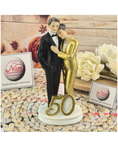 Sposini per Torta matrimonio 50 anni