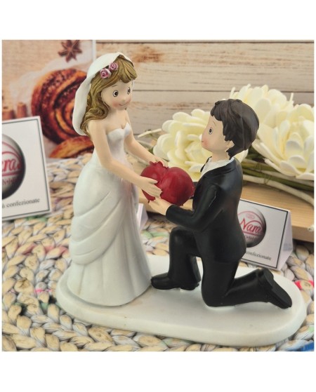 Centro Torta sposini con cuore