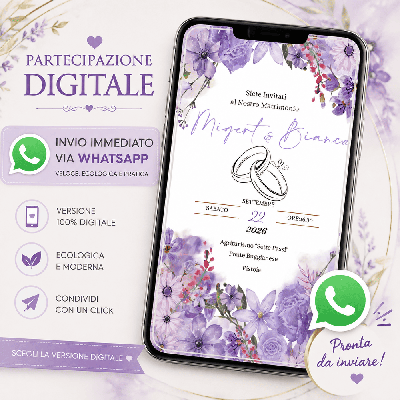 Inviti matrimonio digitali