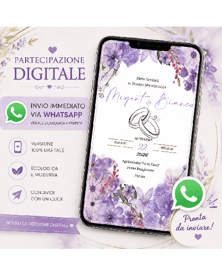 Inviti matrimonio digitali