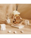 Bomboniera Matrimonio e Nozze d'Oro Claraluna 2027 Profumatore Cuore Oro Rosa Specchiato