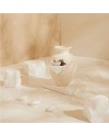 Bomboniera Matrimonio e Anniversario Claraluna 2027 Vaso Portafiori in Ceramica con Cuore Specchiato argento