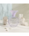 Bomboniera Matrimonio Claraluna 2027 Vaso Grande Portafiori in Vetro con Bordo Glicine