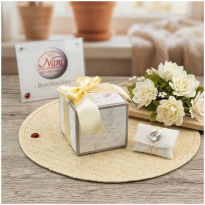 scatola Claraluna botanica oro