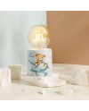 Bomboniera Battesimo e 1° Compleanno Claraluna 2027 Lampada Led Bimbo Orsetto Aviatore